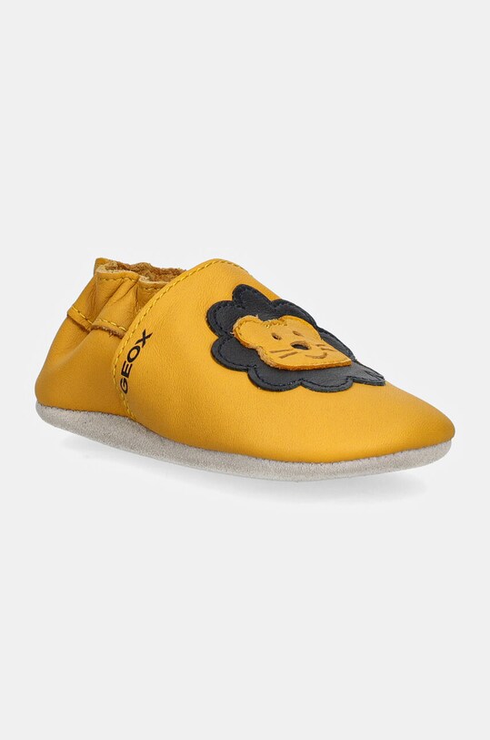 Geox buty skórzane niemowlęce BLOVIEDOO nieocieplane żółty B4667B.00085