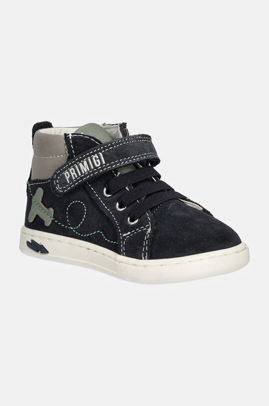 Παιδικά sneakers σουέτ Primigi δέρμα σαμουά σκούρο μπλε 6903211