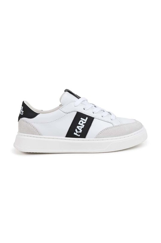 Дитячі шкіряні кросівки Karl Lagerfeld Z30314.36.39 білий AW24