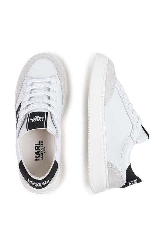 Karl Lagerfeld sneakersy skórzane dziecięce Z30314.36.39