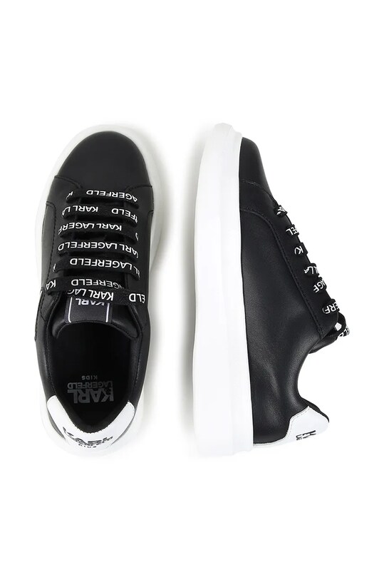 Karl Lagerfeld gyerek bőr sportcipő Z30315.28.35 fekete