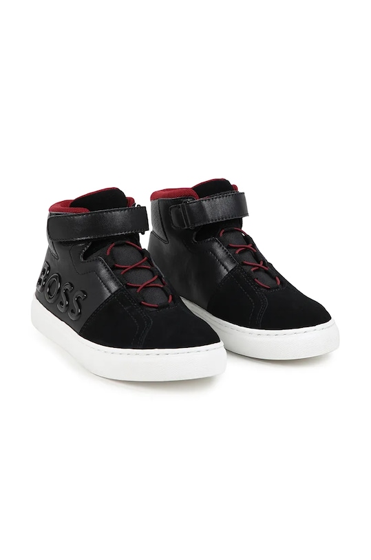 BOSS sneakers pentru copii textil negru J51317.