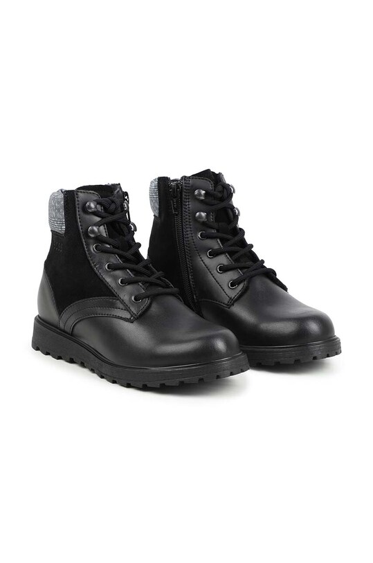 Дитячі шкіряні зимові черевики BOSS без утеплення чорний J51319.32.35