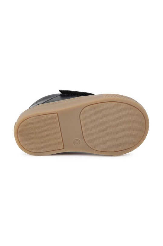 Kojenecké kožené sneakers boty BOSS J51342.20.21 černá