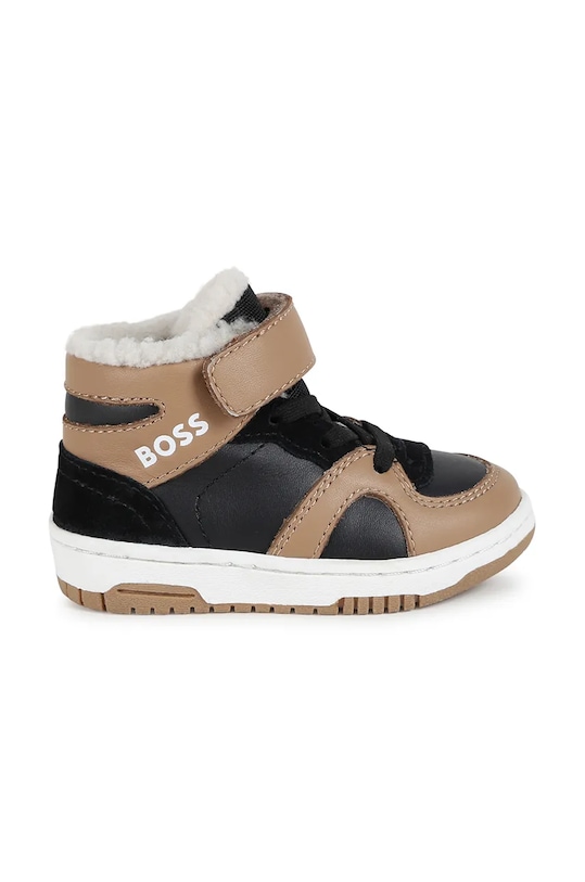 BOSS teniși din piele copii J51345.19.21 bej AW24