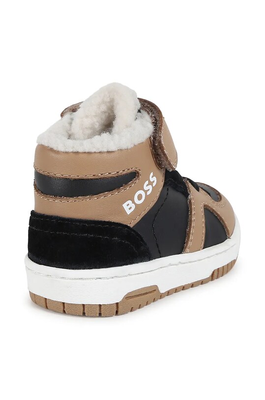 Хлопчик Дитячі шкіряні кросівки BOSS J51345.19.21 бежевий
