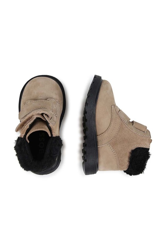 BOSS ghete de iarna pentru bebelusi din piele J51635.22.30