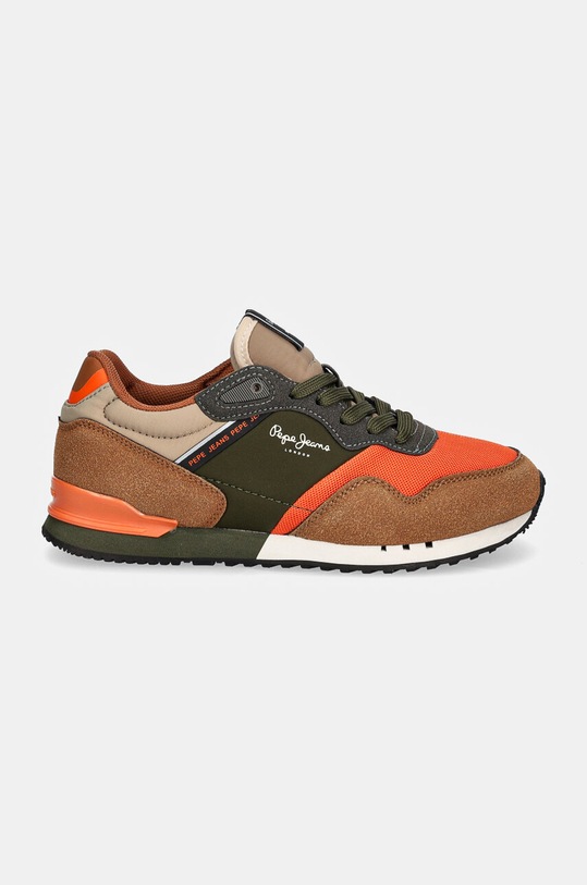 Dětské sneakers boty Pepe Jeans LONDON PARK PBS40006 oranžová AW24