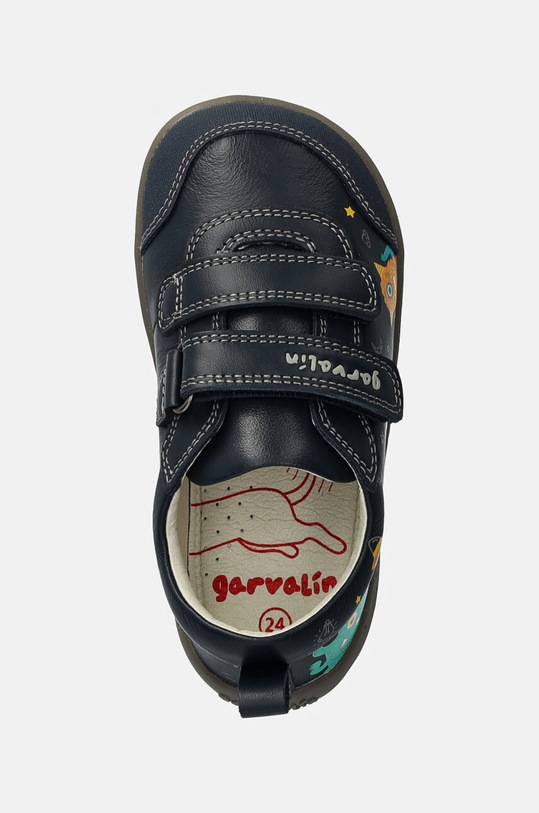 Детские кожаные кроссовки Garvalin тёмно-синий 241309.24.26