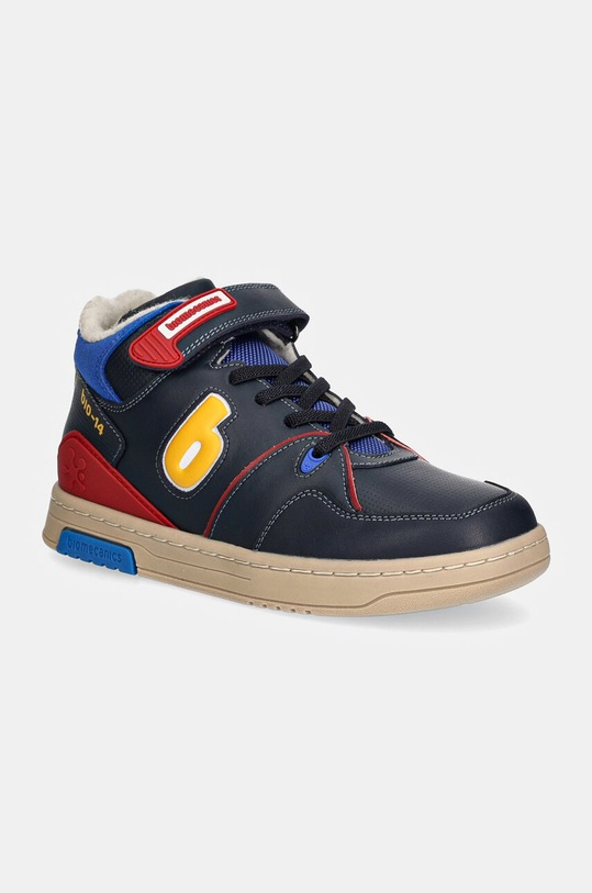 Biomecanics scarpe da ginnastica per bambini pelle fiore blu navy 241233.B.28.34
