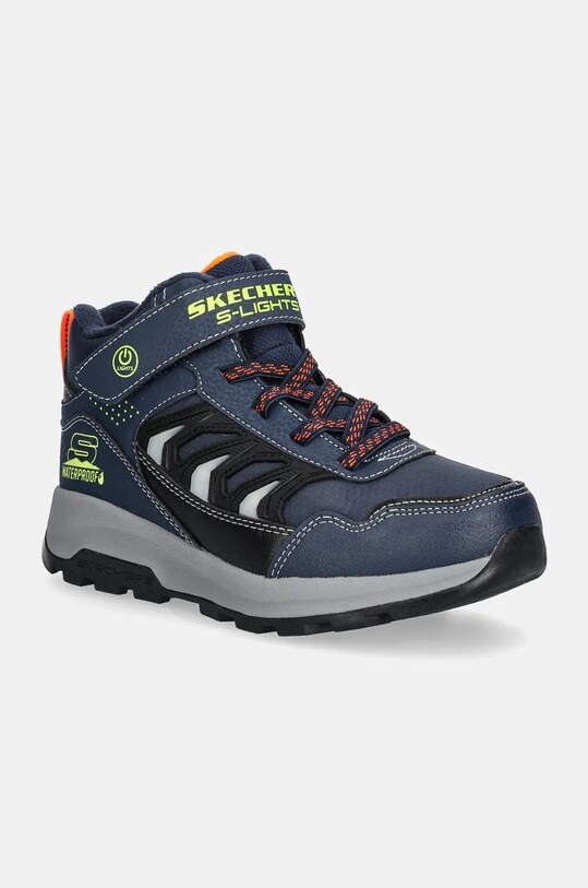 Detské zimné topánky Skechers STORM BLAZER jemné zateplenie tmavomodrá 406410L