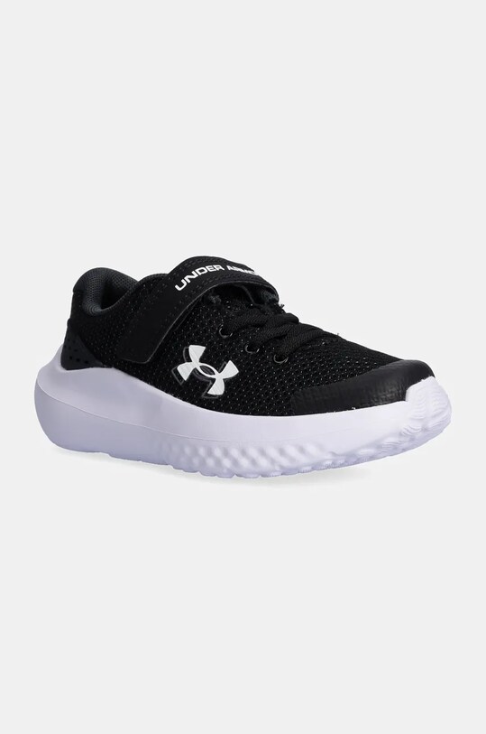 Detské tenisky Under Armour BPS Surge 4 AC imitácia kože čierna 3027104