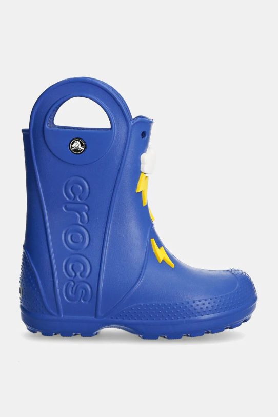 Детски гумени ботуши Crocs HANDLE IT LIGHTNING BOLT RAIN BOOT 210027.HANDLE.IT.LIGHTN тъмносин AW24