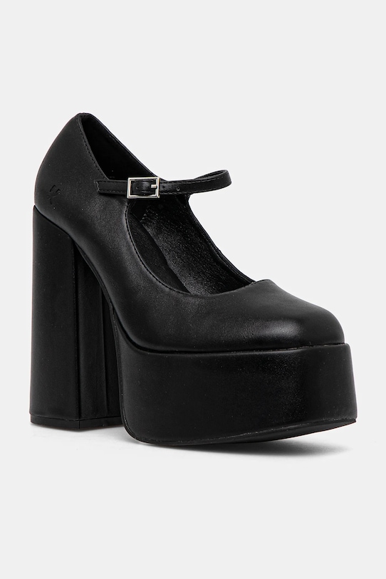 Lodičky Koi Footwear stĺpikový čierna DBP2