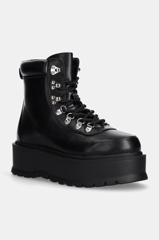 Čizme Koi Footwear na vezanje crna HYDRA