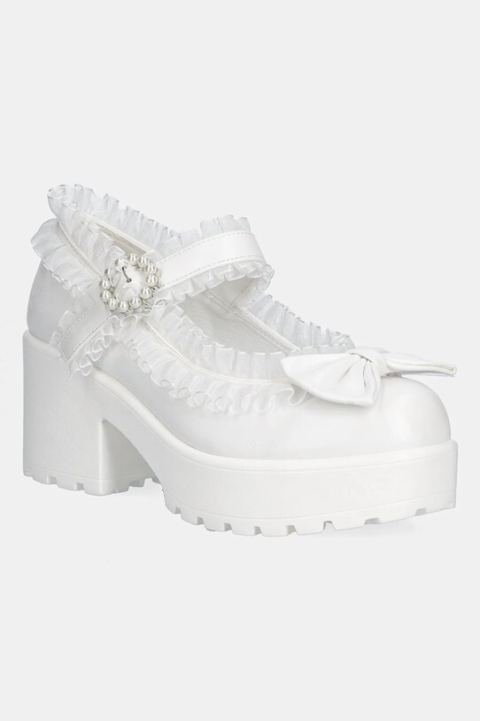 Koi Footwear pantofi cu toc alb ND682