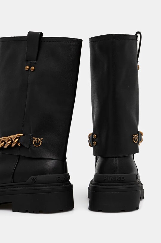 Кожаные полусапожки Pinko Mia чёрный SD0145.P001.Z99