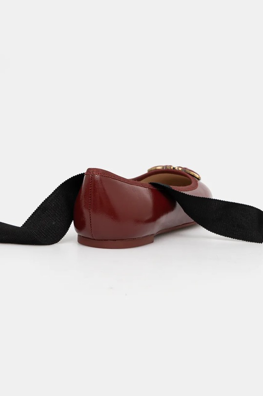 Încălțăminte Pinko balerini de piele Gioia SD0111.P043.CR8 burgundia