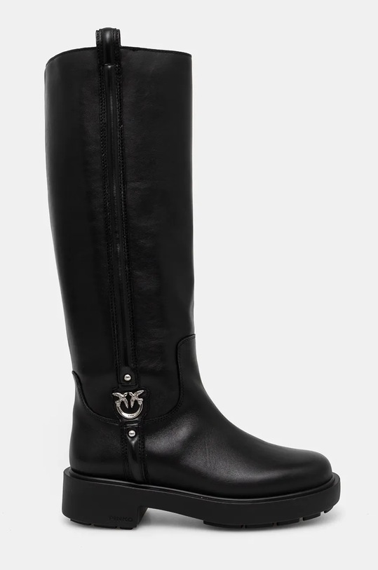 Kožené čižmy Pinko Tina usňová koža čierna SD0193.P001.Z99