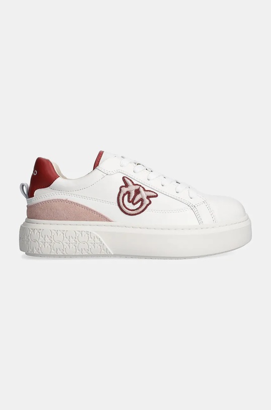 Pinko sneakersy skórzane Yoko SS0039.P001.ZY7 biały AW24