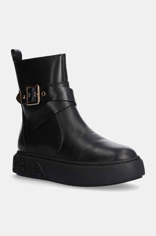 Pinko botki Yoko płaski czarny SS0043.P063.Z99