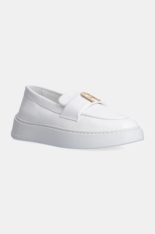 Furla mocasini de piele Loafer piele alb YI08SPT.BX3245.01B00