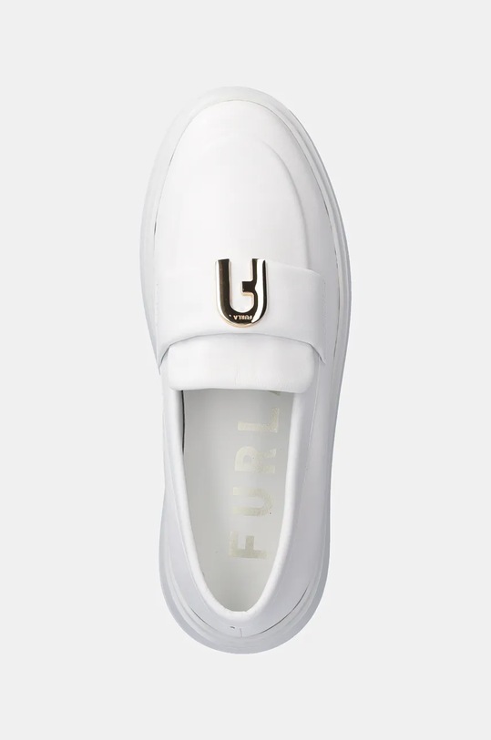 Furla mocasini de piele Loafer alb YI08SPT.BX3245.01B00