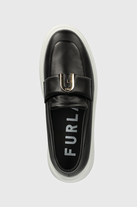 Kožené mokasíny Furla Loafer čierna YI08SPT.BX3245.O6000