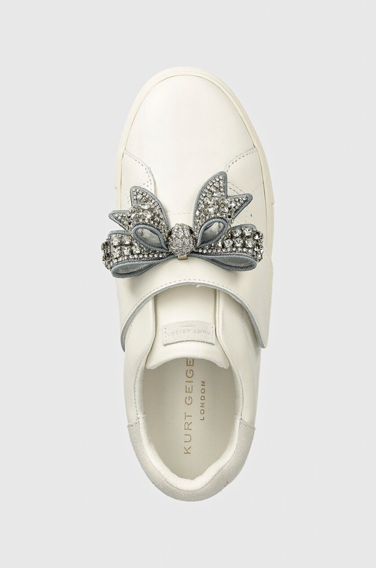Kurt Geiger London sneakers din piele Laney Bow alb 31567109.SILVERCOM