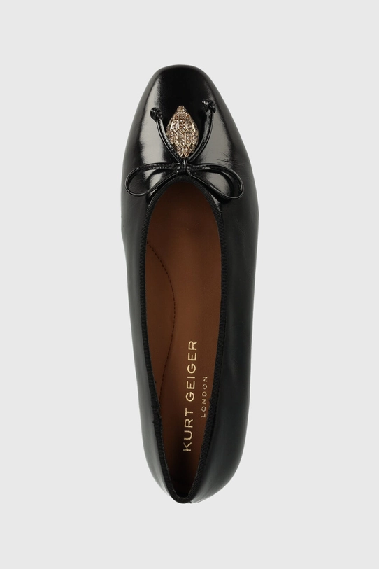 Шкіряні балетки Kurt Geiger London Sloane Eagle Ballerina чорний 2657700309.BLACK