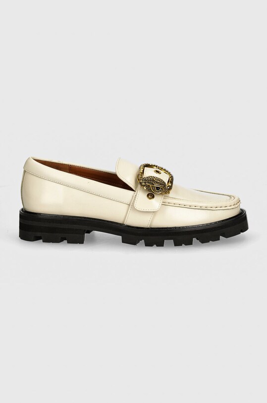 Kurt Geiger London mocasini de piele Mayfair Chunky Loafer 573010109.WHITE bej AW24