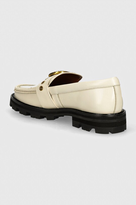 Încălțăminte Kurt Geiger London mocasini de piele Mayfair Chunky Loafer 573010109.WHITE bej