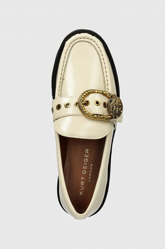Kožené mokasíny Kurt Geiger London Mayfair Chunky Loafer béžová 573010109.WHITE