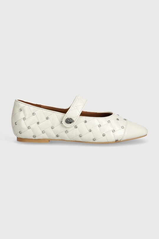 Шкіряні балетки Kurt Geiger London Orbit Ballet Flat 2658041309.BONE бежевий AW24