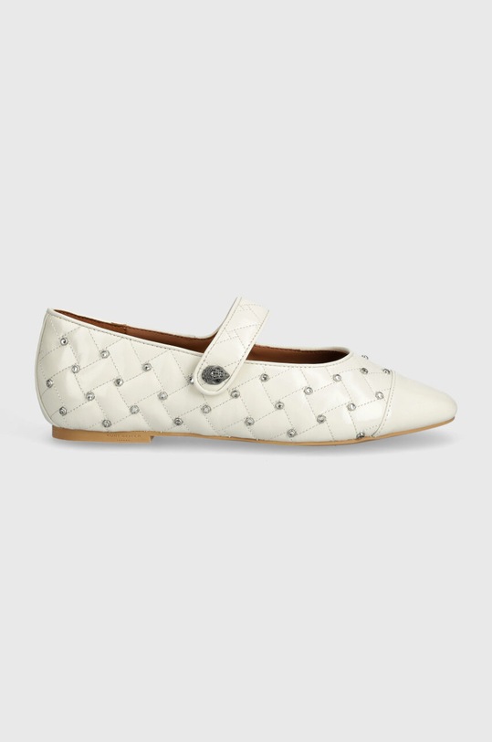 Kožené baleríny Kurt Geiger London Orbit Ballet Flat 2658041309.BONE béžová AW24