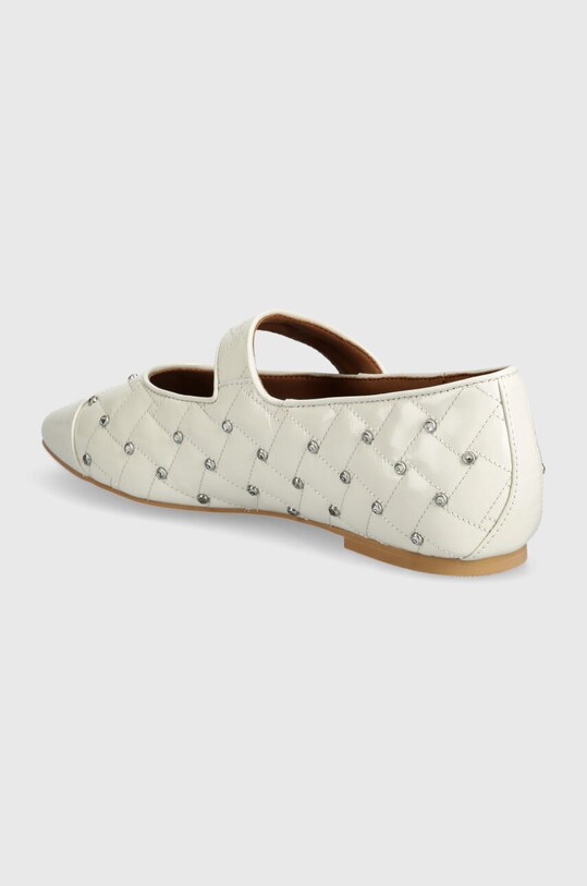 Obuwie Kurt Geiger London baleriny skórzane Orbit Ballet Flat 2658041309.BONE beżowy