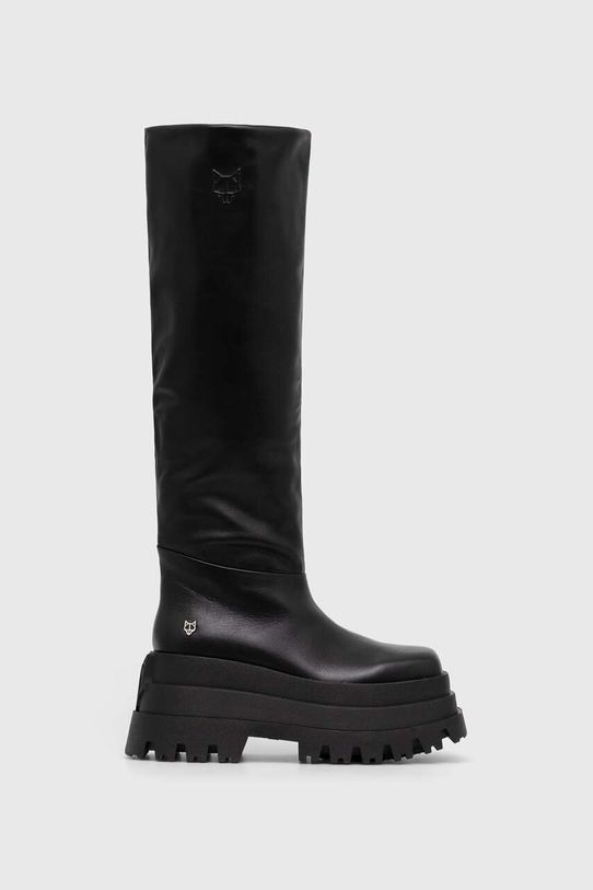 Naked Wolfe kozaki skórzane Sasha nieocieplane czarny Sasha.Black