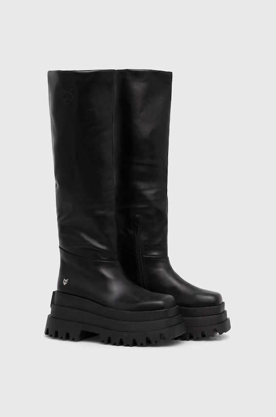 Naked Wolfe kozaki skórzane Sasha Sasha.Black czarny AW24