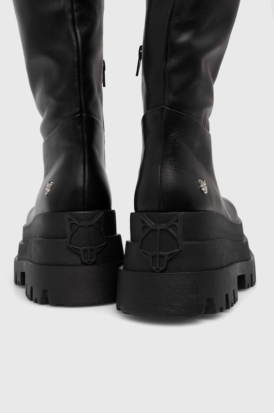 Obuwie Naked Wolfe kozaki skórzane Sasha Sasha.Black czarny