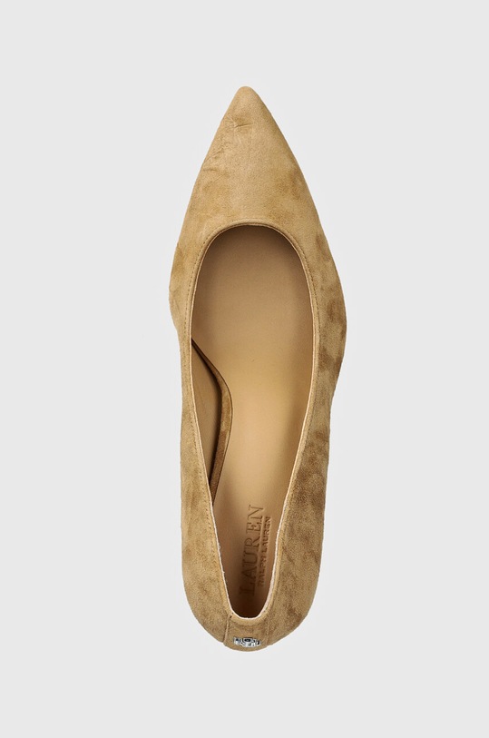 Замшеві туфлі Lauren Ralph Lauren Lanette бежевий 802709652022
