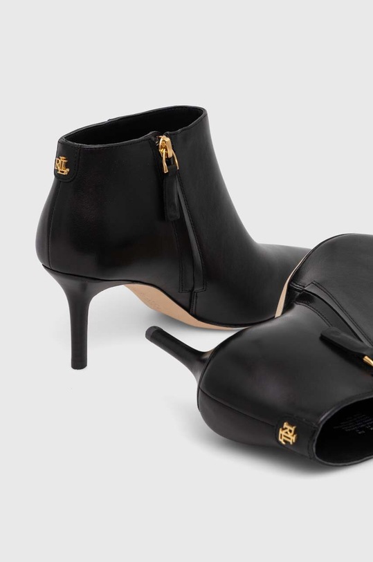 Δερμάτινες μπότες Lauren Ralph Lauren Lizie μαύρο 802937786001.001