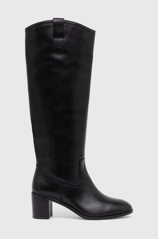Шкіряні чоботи Lauren Ralph Lauren Carla 802937812001.001 чорний AW24