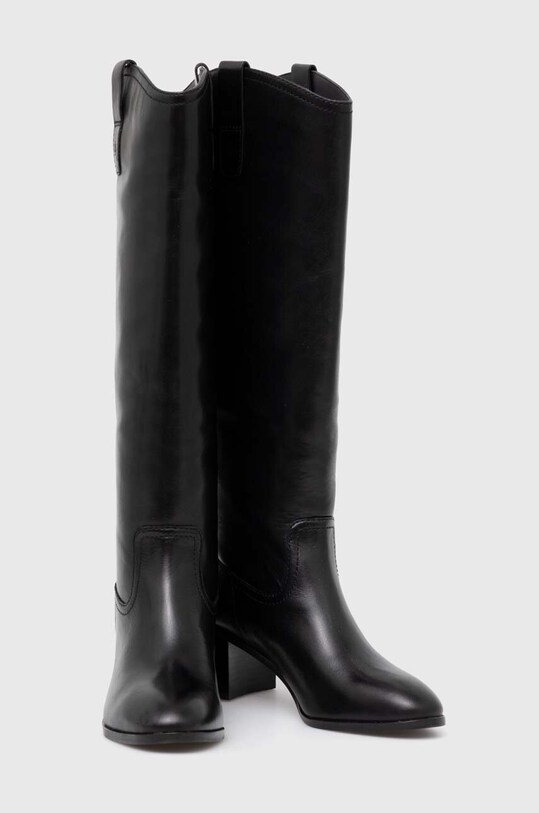 Взуття Шкіряні чоботи Lauren Ralph Lauren Carla 802937812001.001 чорний
