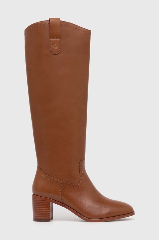 Lauren Ralph Lauren bőr csizma Carla 802937812003.270 barna AW24