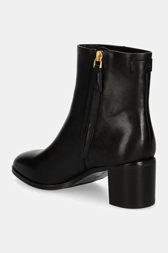 Boty Kožené kotníkové boty Lauren Ralph Lauren Cassie 802937813001.001 černá