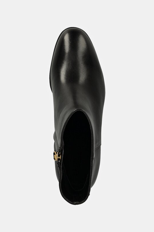 Kožené kotníkové boty Lauren Ralph Lauren Cassie černá 802937813001.001
