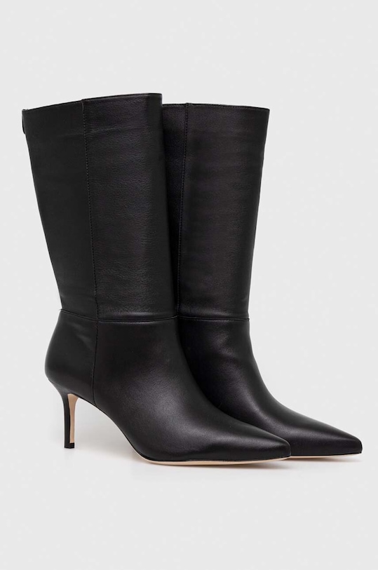 Lauren Ralph Lauren ghete de piele Leannah 5-8 cm negru 802942516001.001