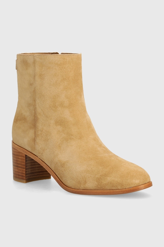 Замшеві черевики Lauren Ralph Lauren Cassie замша бежевий 802942518001.260