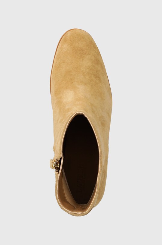 Lauren Ralph Lauren cizme din piele intoarsa Cassie bej 802942518001.260