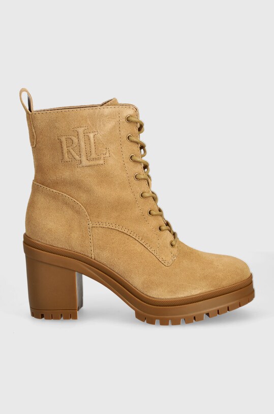 Замшеві черевики Lauren Ralph Lauren Cameron 802942568001.260 бежевий AW24
